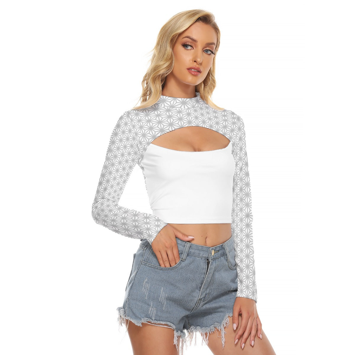 Asanoha (Nix) Keyhole Crop Top