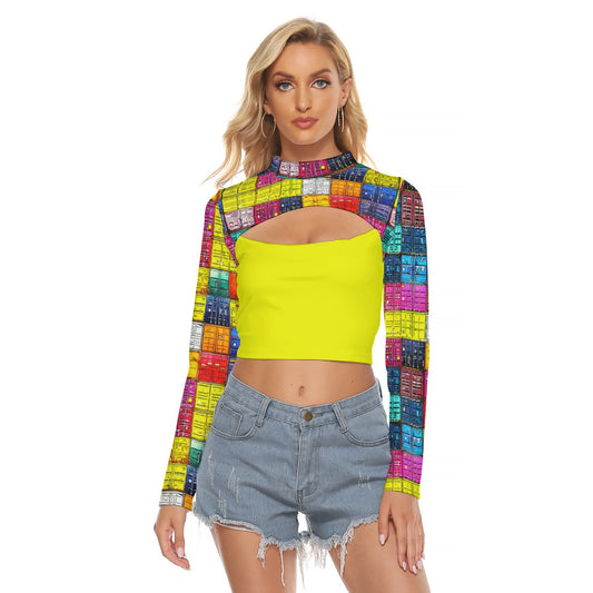 Shipping Containers Keyhole Crop Top