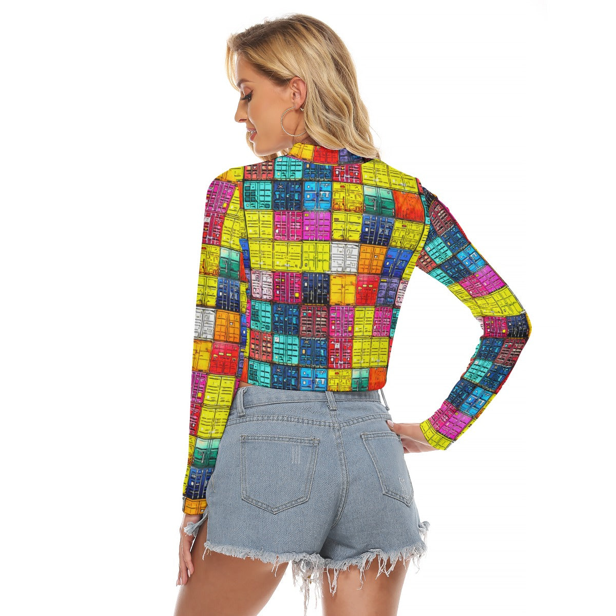 Shipping Containers Keyhole Crop Top