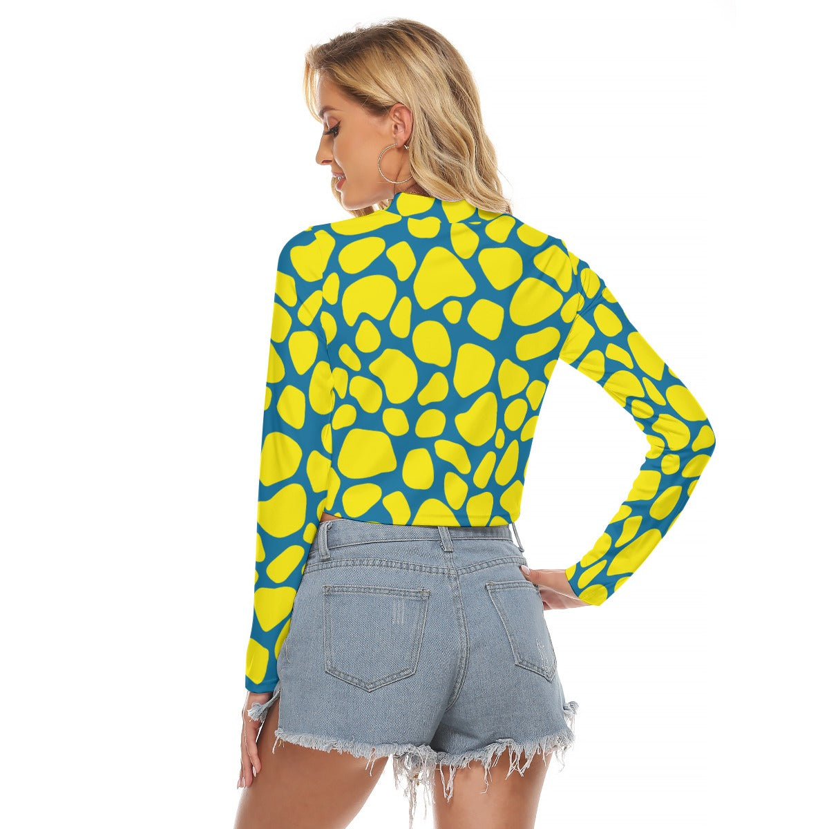 Giraffe Keyhole Crop Top