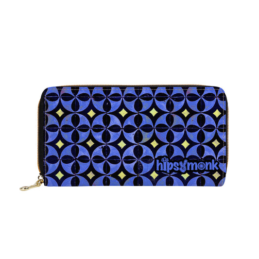 "Azulejo" (Blue) Zipper Purse Clutch Bag