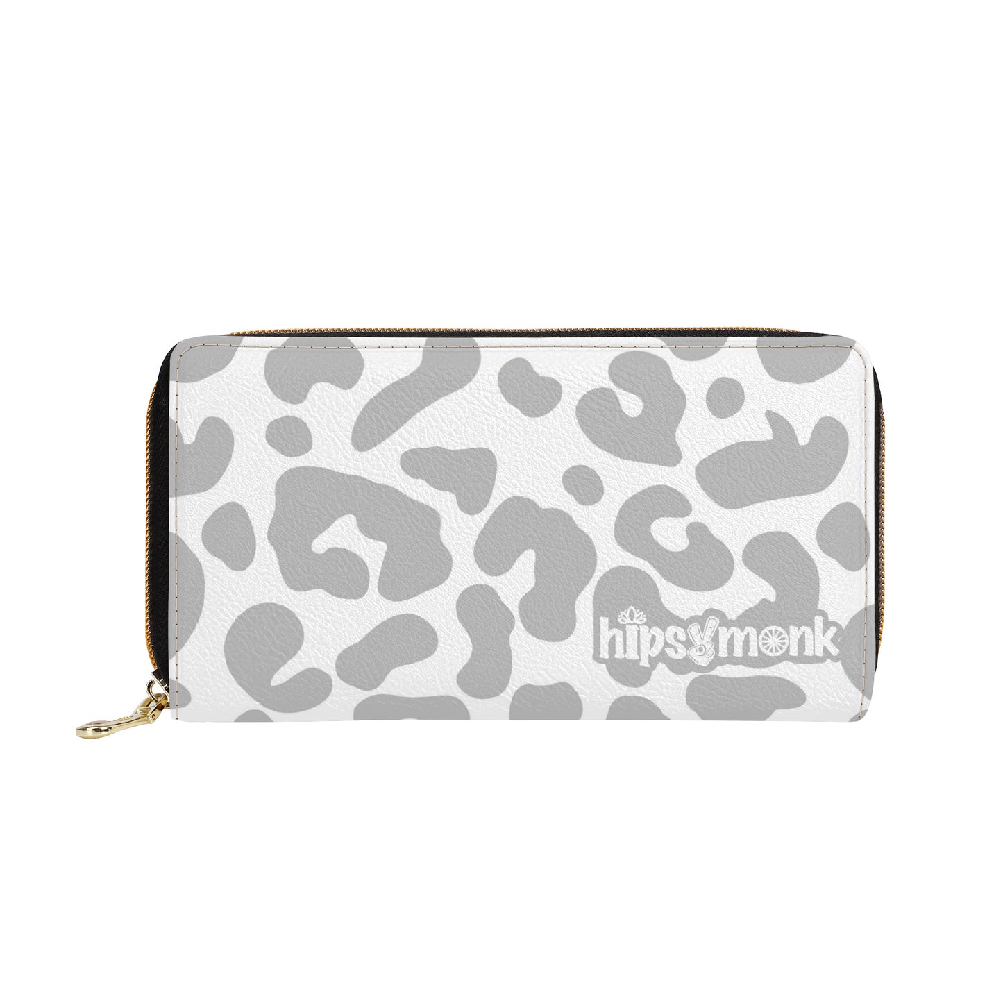 "Nix Leopard" Zipper Purse Clutch Bag