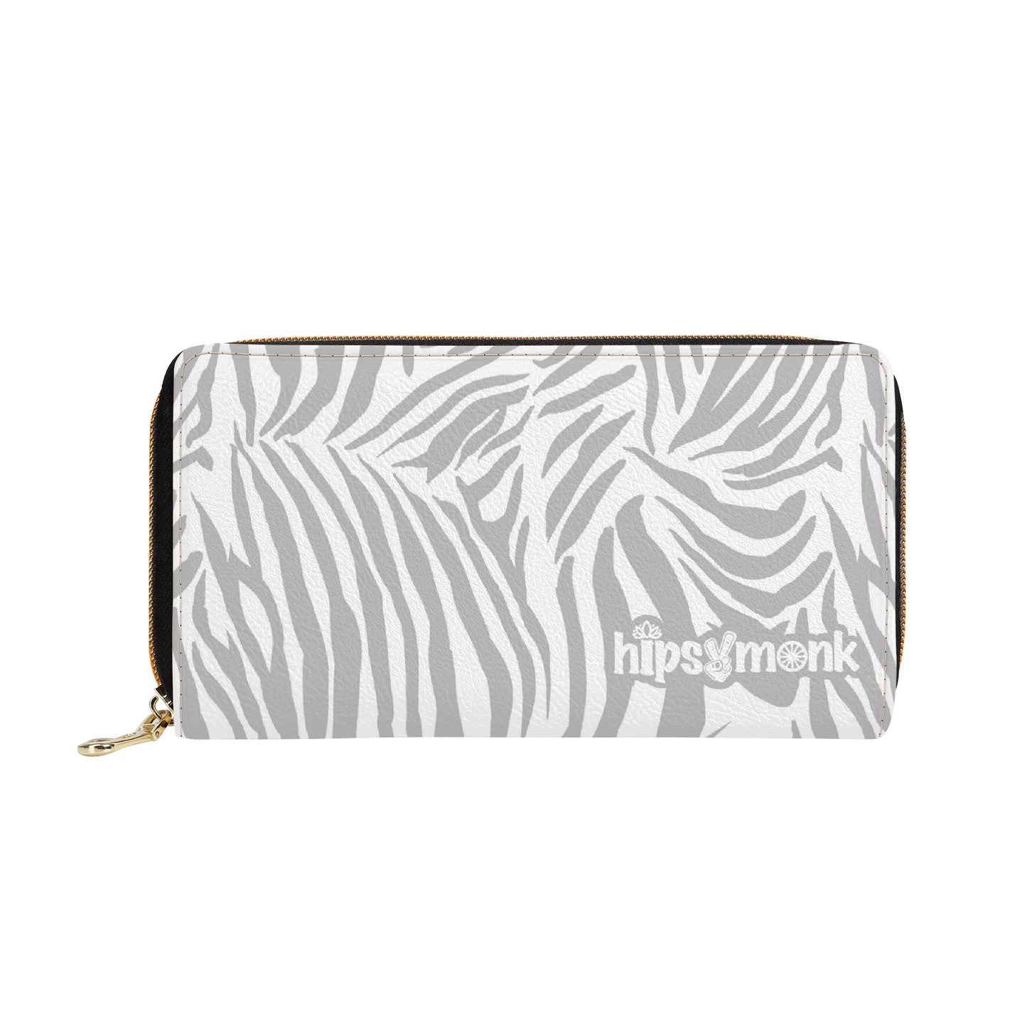 "Nix Zebra" Zipper Purse Clutch Bag