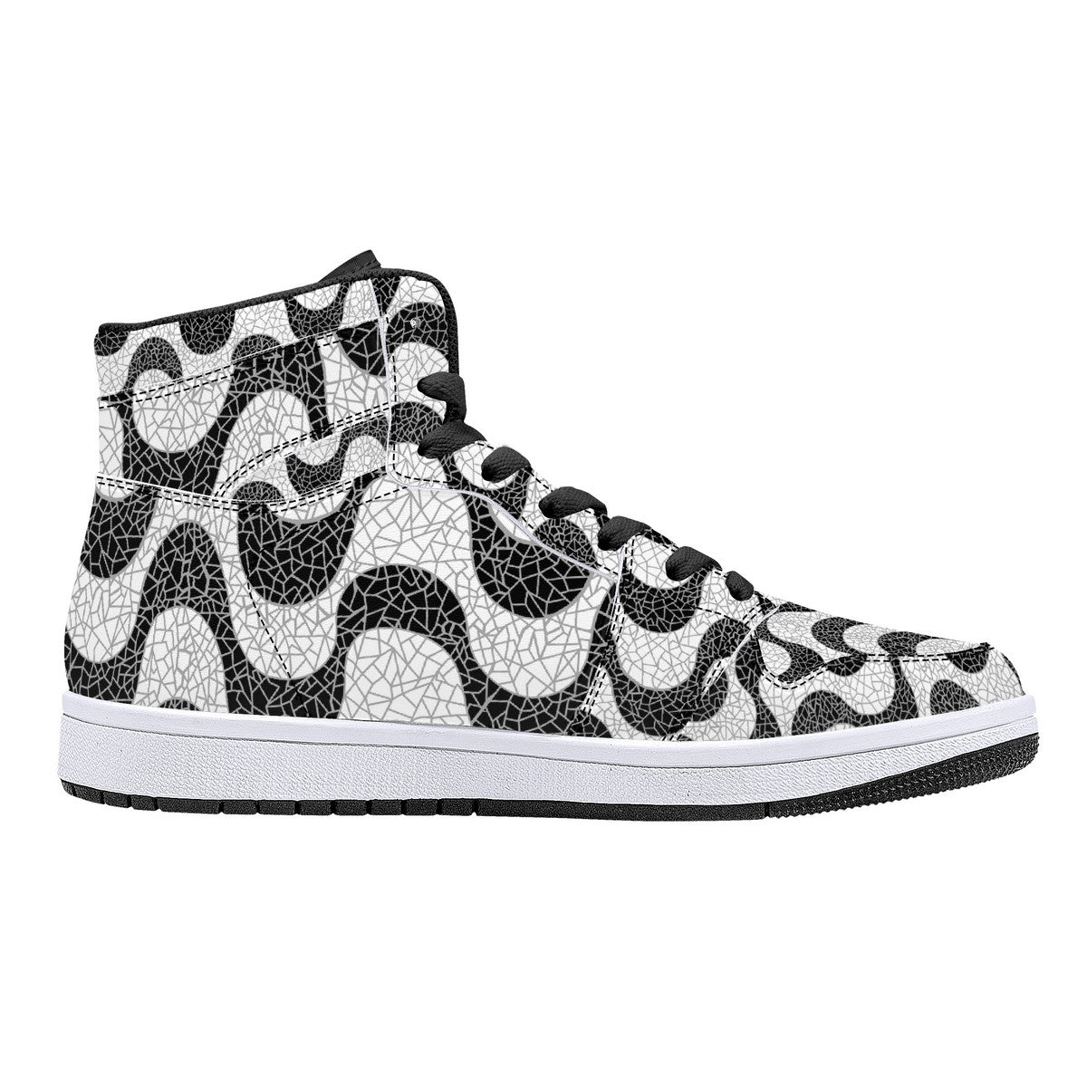 "Copacabana" High-Top Synthetic Leather Sneakers
