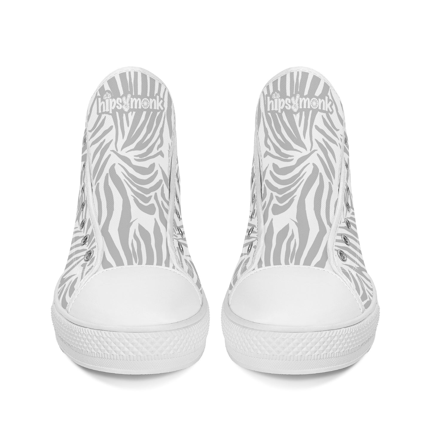 "Nix Zebra" High Top Canvas Shoes