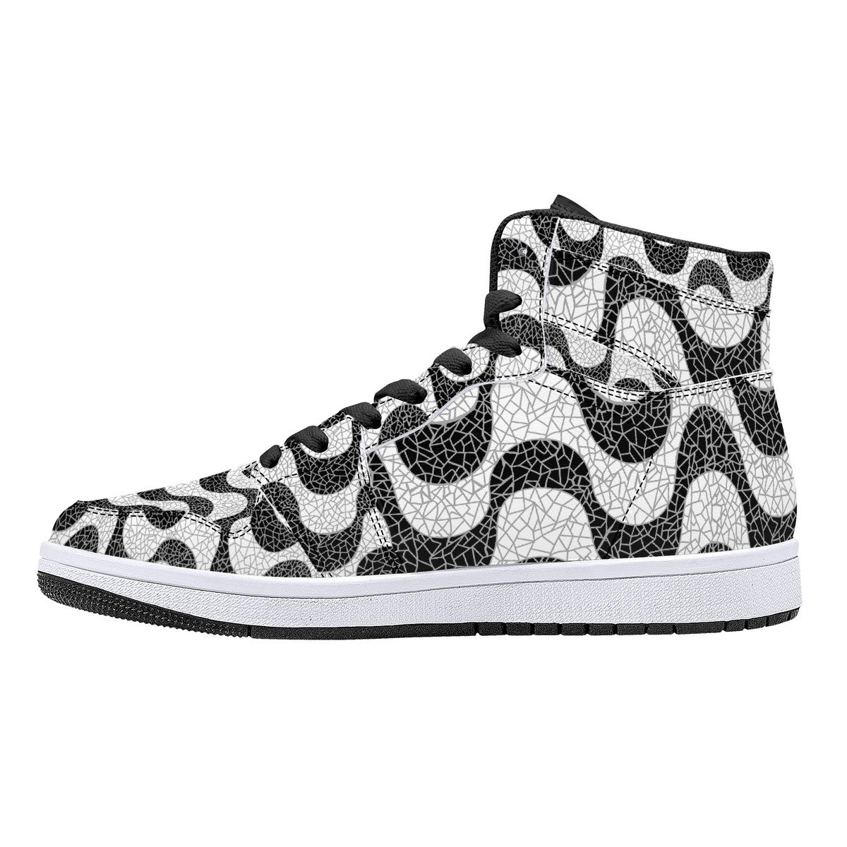 "Copacabana" High-Top Synthetic Leather Sneakers