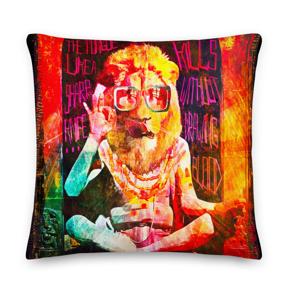 "Lion Monk" Pillow