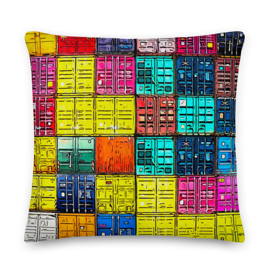 "Shipping Containers" Pillow