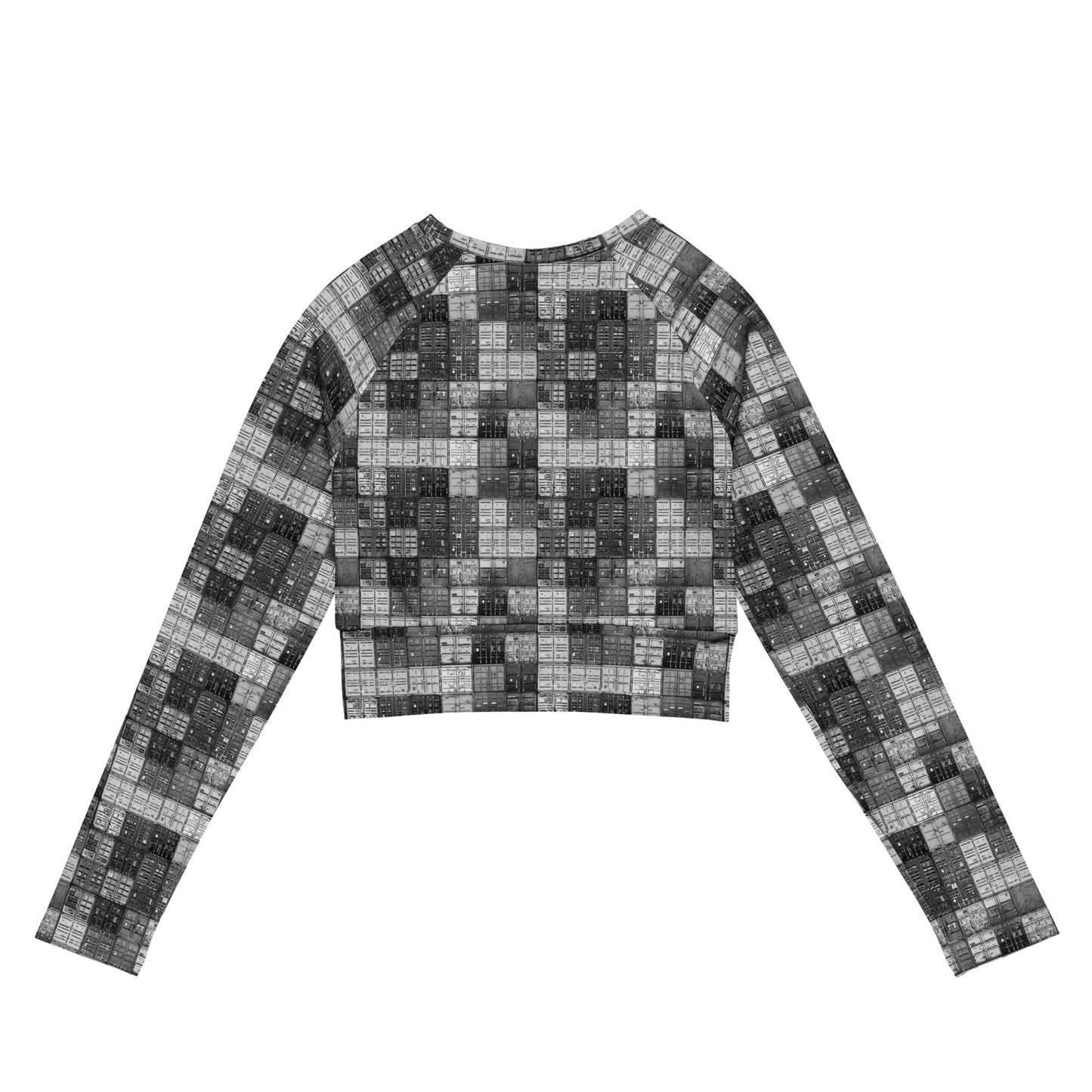 "Mono Shipping Containers"  Eco-friendly Crop Top