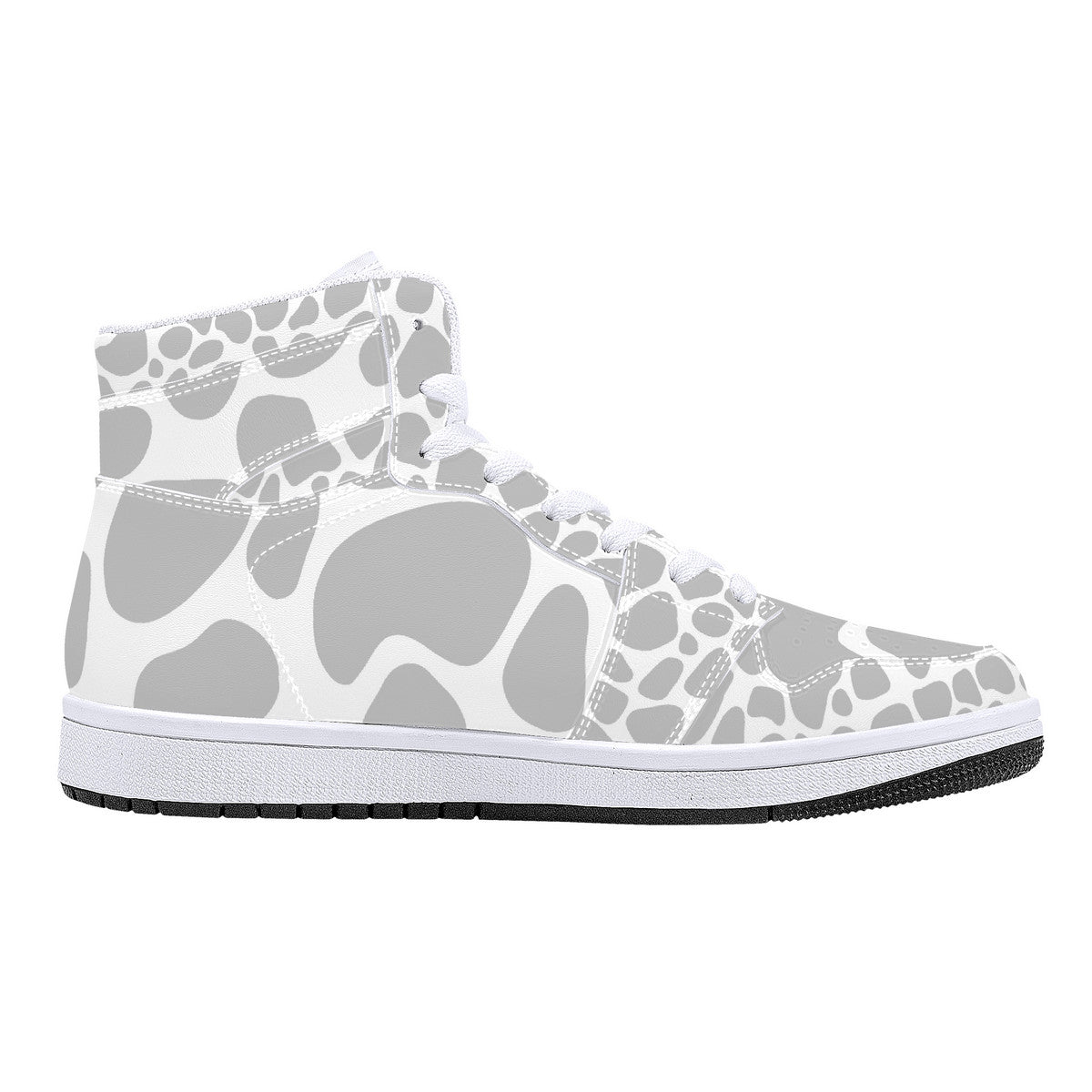 "Nix Giraffe" High-Top Synthetic Leather Sneakers