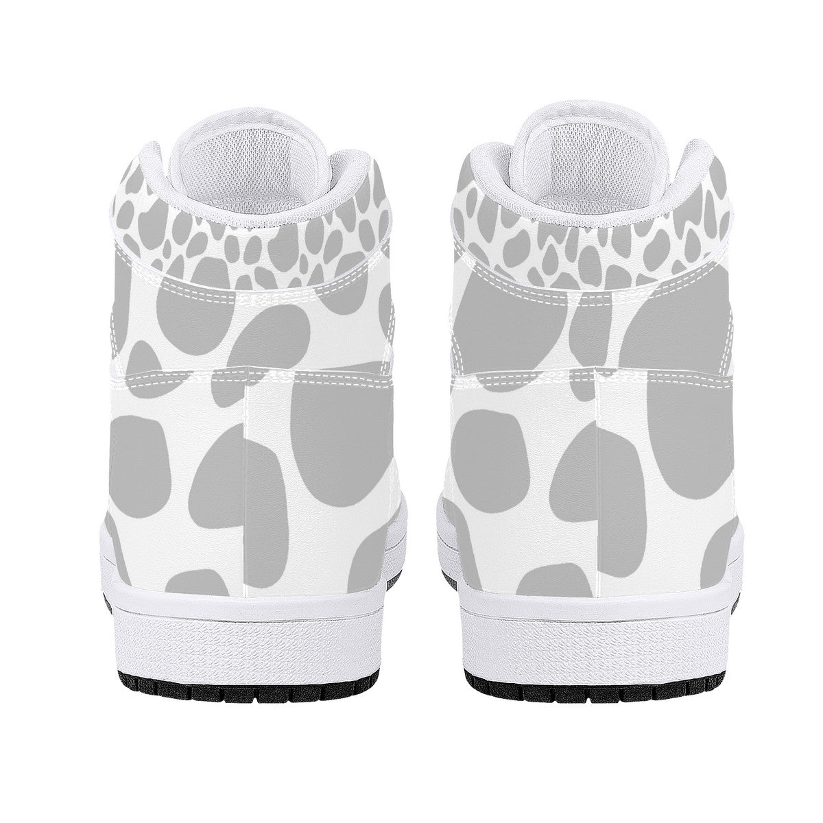 "Nix Giraffe" High-Top Synthetic Leather Sneakers