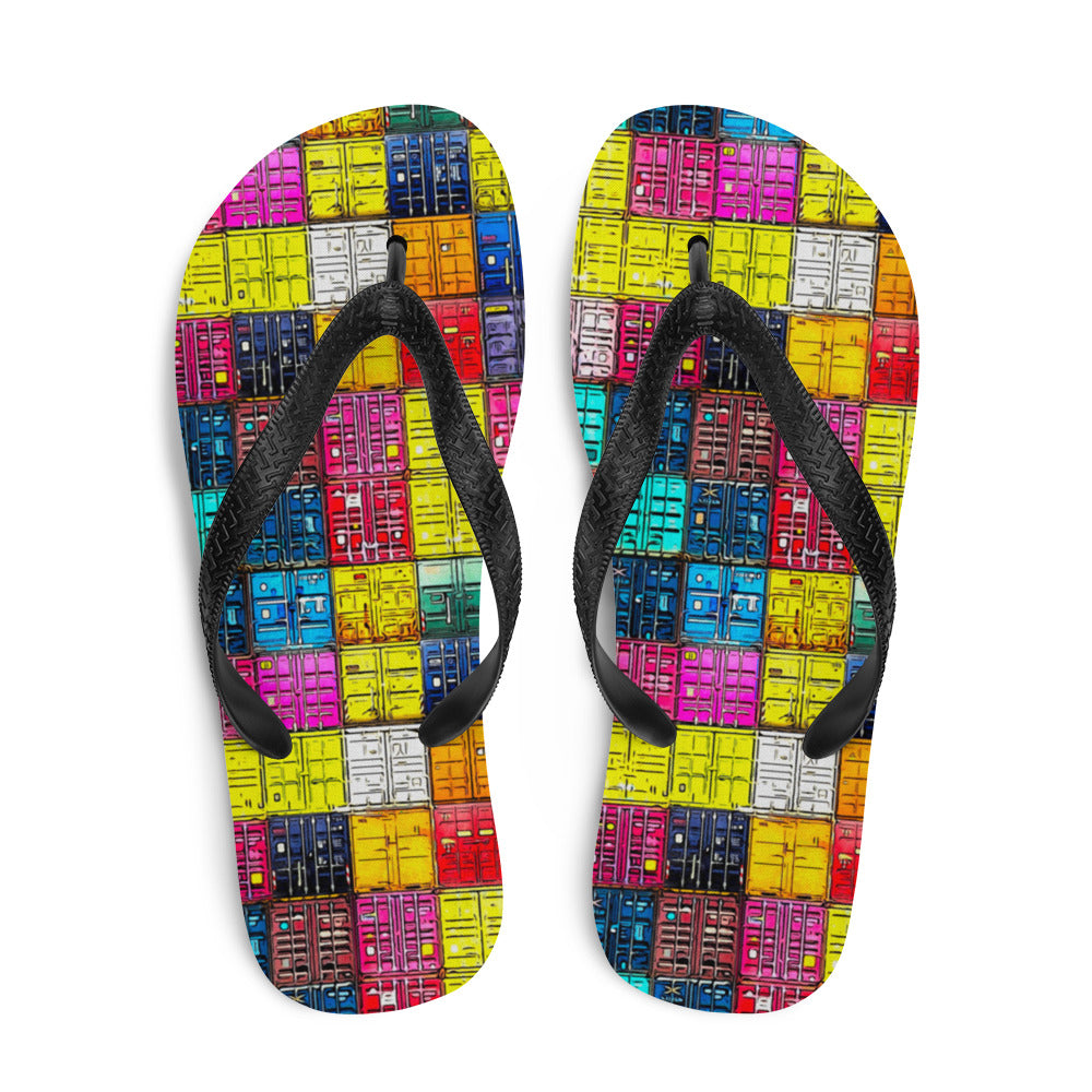 "Shipping Containers" Flip-Flop