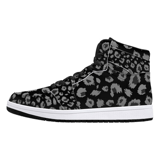 "Mono Jaguar" High-Top Synthetic Leather Sneakers
