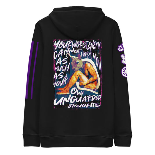 "Unguarded Thoughts" Unisex Eco-friendly Hoodie