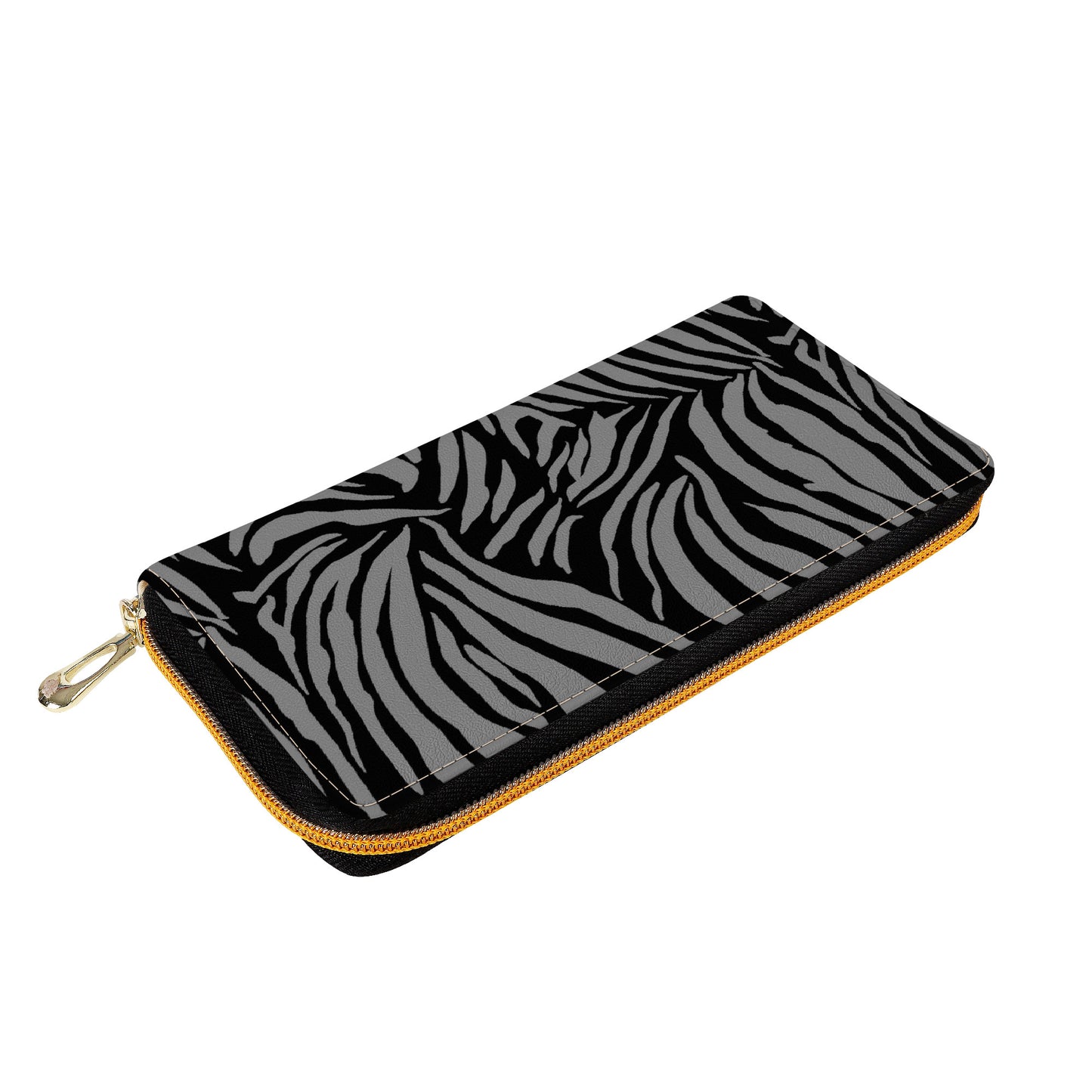 "Mono Zebra" Zipper Purse Clutch Bag