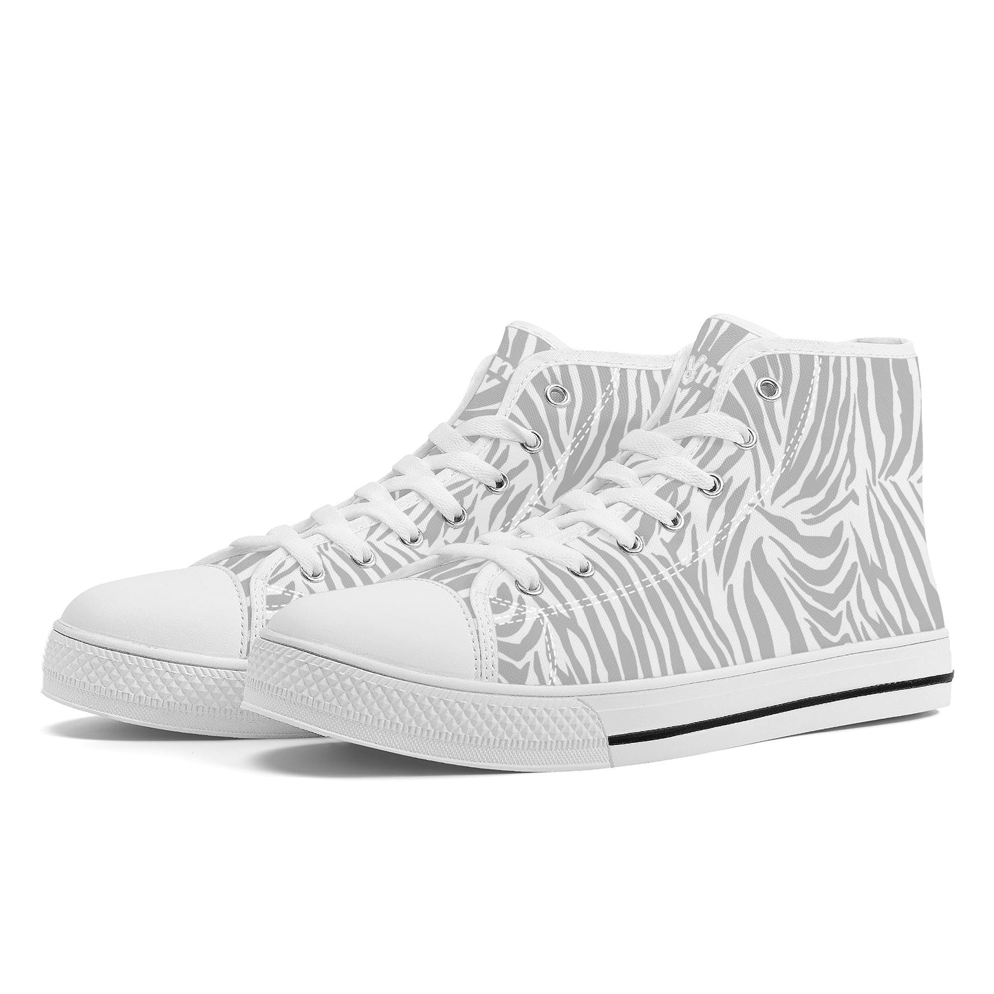 "Nix Zebra" High Top Canvas Shoes
